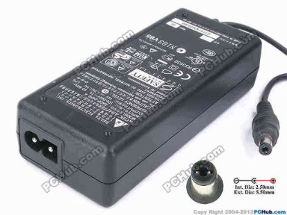 82140 Delta Electronics EADP-24FB A AC Adapter 13V-19V 14V 1.7A 24W, Tip C, 2 prong Delta Electronics EADP-24FB A AC Adapter 13V-19V <div>Model: EADP-24FB A</div>
<div><br />
</div>
<div>INPUT: 100-240V~1A, 50-60Hz&nbsp;</div>
<div>OUTPUT: 14V 1.7A 24W</div>
<div>Connecter size: Int. Diameter: 2.50mm&nbsp;</div>
<div>Ext. Diameter: 5.50mm</div>
<div><br />
</div>
<div>Dimensions: 114 X 50 X 29 mm</div>
<div><br />
</div>
<div>*Please take note, 2 wire AC power cord not included.</div>