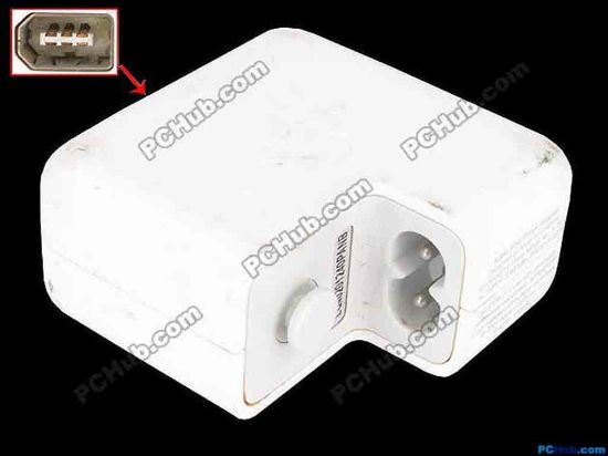 82156 Apple Common Item (Apple) AC Adapter 5V-12V 12V 1A 12W, Apple Port, 2-Prong, White Apple Common Item (Apple) AC Adapter 5V-12V <b>»In stock now ready to ship in 24 hours</b>. 
<p><span id="ctl00_ContentPlaceHolder1_ItemDesc1_Label19" class="span11"></span></p><span id="ctl00_ContentPlaceHolder1_ItemDesc1_lblItemDescription" class="span11">Apple 12W MagSafe Power Adapter<br />
Model: A1003<br />
<font color="#000000" face="Arial">PSCV120101A<br />
</font><br />
INPUT: 100-240V~ 0.4A, 50-60Hz<br />
OUTPUT: 12V 1A 12W<br />
<br />
Dimensions: 60 x 60 x 28 mm 
<p>*Please take note, 2 wire AC <a href="http://www.pchub.com/uph/category/356/Power-Core.html">power cord</a> not included.</p>
<p></p></span>