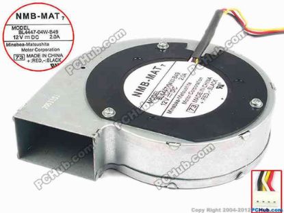 82210 NMB-MAT / Minebea BL4447-04W-B49 Server - Blower Fan 73, bw118x110x27, w175x4x4, 12V 2A NMB-MAT / Minebea BL4447-04W-B49 Server - Blower Fan