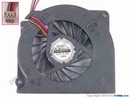 82445 Panasonic UDQFWPH26CFJ Cooling Fan  w385x3x3, 5V 0.28A, Bare Fan Panasonic UDQFWPH26CFJ Cooling Fan  