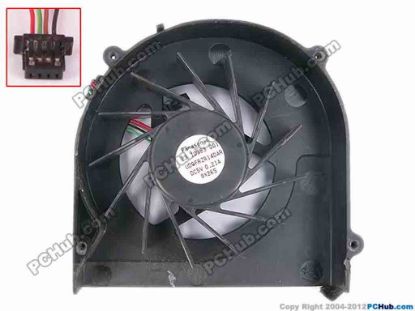 82554 Panasonic UDQFRZR14DAR Cooling Fan  23.10353.001, w25x4x4, 5V 0.21A, Bare Fan Panasonic UDQFRZR14DAR Cooling Fan  
