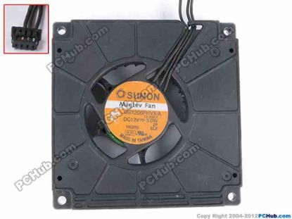 82562 SUNON GB1206PHVX-A Cooling Fan  13.S58.F, w215x3x4, 12V 3W, Bare Fan SUNON GB1206PHVX-A Cooling Fan  