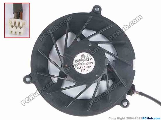 82657 Panasonic UDQF2ZH4CFAS Cooling Fan  w50x3x3, 5V 0.2A, Bare Fan Panasonic UDQF2ZH4CFAS Cooling Fan  
