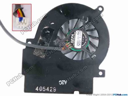 82731 SEPA HY60A-05A-P002 Cooling Fan  w185x3x3, 5V 0.39A, Bare Fan SEPA HY60A-05A-P002 Cooling Fan  