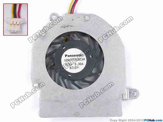 82735 Panasonic UDQFYFR10CAR Cooling Fan  w70x3x3, 5V 0.3A, Bare Fan Panasonic UDQFYFR10CAR Cooling Fan  