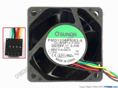 83376 SUNON PMD1206PMB3-A Server - Square Fan 0 SUNON PMD1206PMB3-A Server - Square Fan 