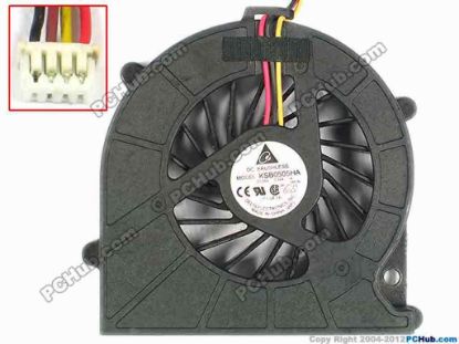 84381 Delta Electronics KSB0505HA Cooling Fan  -9M1N, w60x3x3, 5V 0.38A Delta Electronics KSB0505HA Cooling Fan  