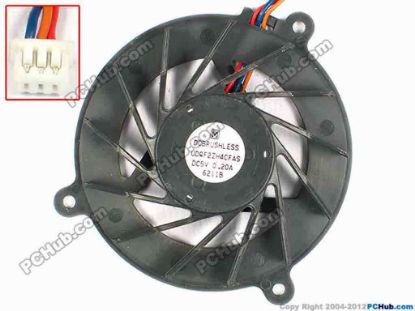 84392 Panasonic UDQF2ZH4CFAS Cooling Fan  w125x3x3, DC 5V 0.20A Panasonic UDQF2ZH4CFAS Cooling Fan  