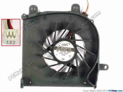 84398 ADDA AB6505MB-SB3 Cooling Fan  KN1, w30x3x3, 5V 0.40A ADDA AB6505MB-SB3 Cooling Fan  