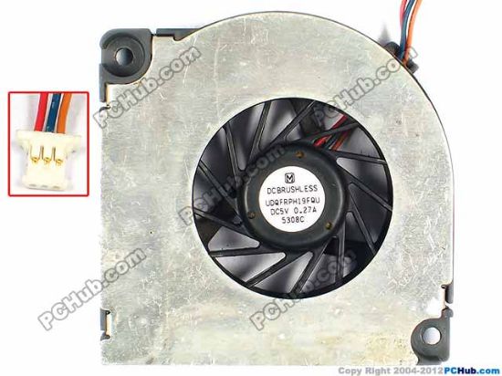84494 Panasonic UDQFRPH19FQU Cooling Fan  w30x3x3, 5V 0.27A, Bare fan Panasonic UDQFRPH19FQU Cooling Fan  