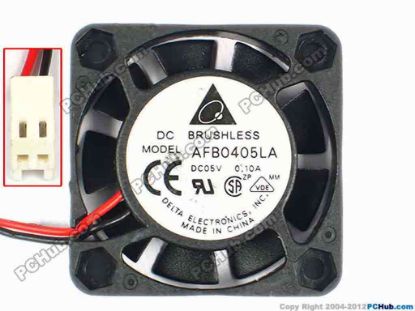 84514 Delta Electronics AFB0405LA Server - Square Fan sq40x40x10, w295x2x2, 5V 0.10A Delta Electronics AFB0405LA Server - Square Fan 