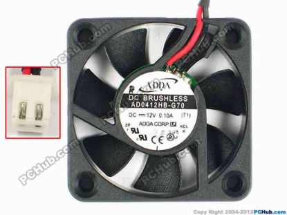 85038 ADDA AD0412HB-G70 Server - Square Fan T1, sq40x40x10, w220x2x2. 12V 0.1A ADDA AD0412HB-G70 Server - Square Fan 