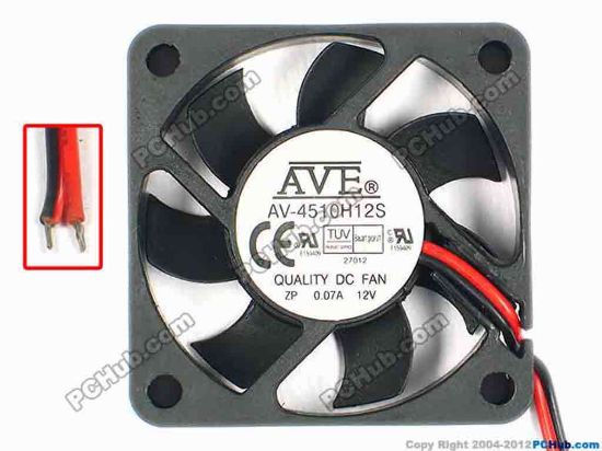 85174 Other Brands AVE Server - Square Fan sq45x45x10, w300x2, 12V 0.07A Other Brands AVE Server - Square Fan 