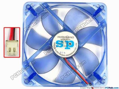 85749 Other Brands TRICOD Server - Square Fan SPDM1225S, sq120x120x25, w145x2x2, 12V 0.22A Other Brands TRICOD Server - Square Fan 