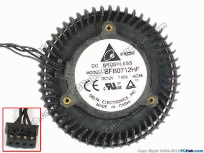 85982 Delta Electronics BFB0712HF Server - Round Fan -AG58, sq65x24, w70x4x4, 12V1.8A Delta Electronics BFB0712HF Server - Round Fan <h3 class="tb-main-title" style='font: 700 16px/21px tahoma, arial, "hiragino sans gb", 宋体, sans-serif; margin: 0px; padding: 0px; color: #3c3c3c; text-transform: none; text-indent: 0px; letter-spacing: normal; word-spacing: 0px; white-space: normal; min-height: 21px; orphans: 2; widows: 2; background-color: #ffffff; -webkit-text-size-adjust: auto; -webkit-text-stroke-width: 0px;'>GTX465 GTX470 GTX480显卡风扇<span class="Apple-converted-space">&nbsp;</span></h3>