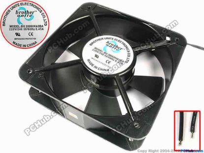 86255 Brother Unite BU20060HA2BA Server - Square Fan BU20060HA2BA, sq200x60, w290x2, 220V/240 50/60Hz 0 Brother Unite BU20060HA2BA Server - Square Fan 