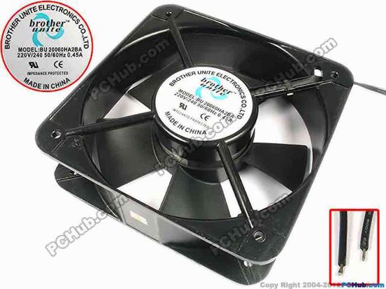 86255 Brother Unite BU20060HA2BA Server - Square Fan BU20060HA2BA, sq200x60, w290x2, 220V/240 50/60Hz 0 Brother Unite BU20060HA2BA Server - Square Fan 