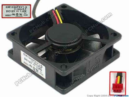 86278 SUNON GM1206PKV1-A Server - Square Fan 11.S24.R.P, sq60x20, w100x3x3, 12V 1.6W SUNON GM1206PKV1-A Server - Square Fan 