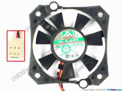 86361 Protechnic Magic MGT5012MF-A10  Server - Round Fan MGT5012MF-A10, B, dia55x55x11, w60x3x3, 12V 0.10A Protechnic Magic MGT5012MF-A10  Server - Round Fan 