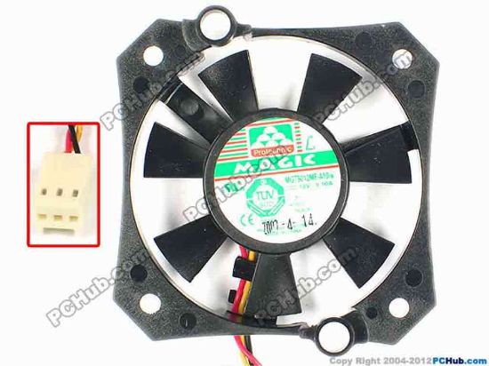 86361 Protechnic Magic MGT5012MF-A10  Server - Round Fan MGT5012MF-A10, B, dia55x55x11, w60x3x3, 12V 0.10A Protechnic Magic MGT5012MF-A10  Server - Round Fan 