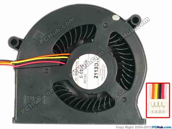 86456 Toshiba C-E01C Server - Blower Fan C-E01C, bw80x73x25, w105x4x4, 12V 400MA Toshiba C-E01C Server - Blower Fan 