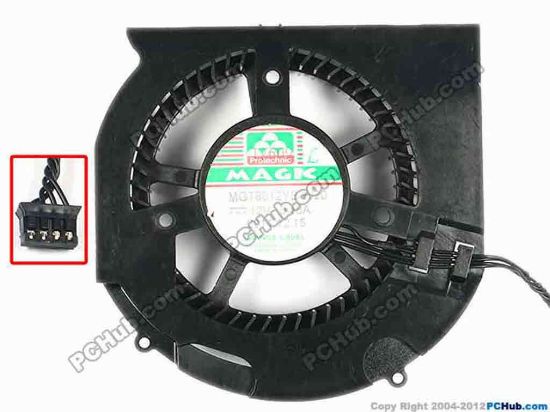 86464 Protechnic Magic MGT8012YB-W20 Server - Round Fan TypeD, dia95x90x23, w45x4x4, 12V 0.48A Protechnic Magic MGT8012YB-W20 Server - Round Fan 