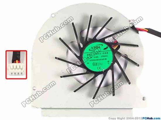 86888 ADDA AB7105HX-GBB Cooling Fan  PBQAA, w20x4x4, 5V 0.40A, Bare,w/o cover ADDA AB7105HX-GBB Cooling Fan  
