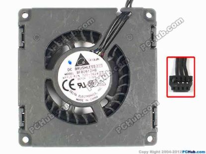 86894 Delta Electronics BFB0612HB Server - Blower Fan -4F41, bw60x15, w235x3x4, 12V 0.32A Delta Electronics BFB0612HB Server - Blower Fan