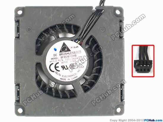 86894 Delta Electronics BFB0612HB Server - Blower Fan -4F41, bw60x15, w235x3x4, 12V 0.32A Delta Electronics BFB0612HB Server - Blower Fan