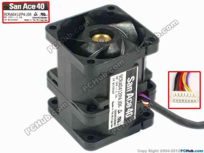 86940 Sanyo Denki 9CRA0412P4J06 Server - Square Fan sq40x40x56, w285x8x8, 12V 1.2A, 2 fan Sanyo Denki 9CRA0412P4J06 Server - Square Fan 