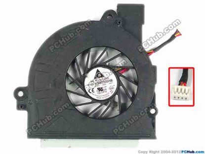 86947 Delta Electronics KSB0505HB Cooling Fan  -AK51, w20x4x4, 5V 0.40A, Bare fan Delta Electronics KSB0505HB Cooling Fan