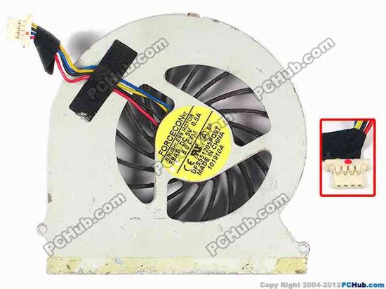 86989 Forcecon DFS551205PQ0T Cooling Fan  F9AB, w15x4x4, 5V 0.50A, Bare fan Forcecon DFS551205PQ0T Cooling Fan  