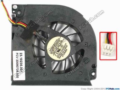 87128 Forcecon DFS551305MC0T Cooling Fan  F851, w100x3x3, 5V 0.50A, Bare fan Forcecon DFS551305MC0T Cooling Fan  