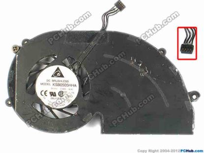 87137 Delta Electronics KSB0505HHA Cooling Fan  -9L92, w15x4x4, 5V 0.36A, Bare fan Delta Electronics KSB0505HHA Cooling Fan  