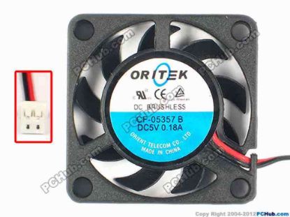 87172 Other Brands Orient Telecom Server - Square Fan CF-05357B, sq35x7, w220x2x2, 5V 0.18A Other Brands Orient Telecom Server - Square Fan 