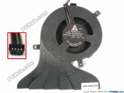 87213 Delta Electronics BUB0812H Server - Blower Fan 607-3310, -8K32, bw120x120x25, w70x4x4, 12V 0.45A Delta Electronics BUB0812H Server - Blower Fan