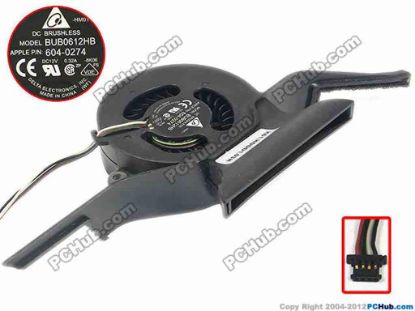 87219 Delta Electronics BUB0612HB Server - Blower Fan 604-0274, -8K06, bw180x86x21, w140x4x4, 12V 0.32A Delta Electronics BUB0612HB Server - Blower Fan