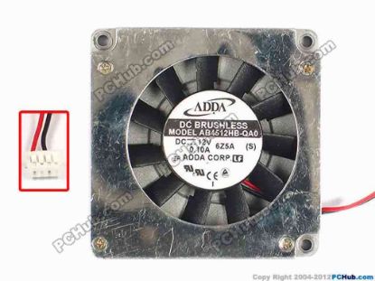 87259 ADDA AB4512HB-QA0 Server - Blower Fan bw45x8, w40x2x4, 12V 0.1A ADDA AB4512HB-QA0 Server - Blower Fan 