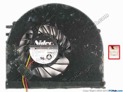 87468 Nidec G75X05MS1AH Cooling Fan  52T101, w15x3x3, 5V 0.40A, Bare fan Nidec G75X05MS1AH Cooling Fan  