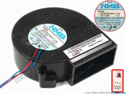 87553 NMB-MAT / Minebea BG0903-B047-VTS Server - Blower Fan T1, bw97x97x33, 3-wire, 12V 2.1A NMB-MAT / Minebea BG0903-B047-VTS Server - Blower Fan