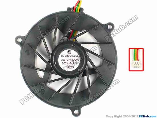 87563 Sony Vaio VGN-FE600 series Cooling Fan  UDQF2PH22CF0, w35x3x3, 5V 0.22A Sony Vaio VGN-FE600 series Cooling Fan  