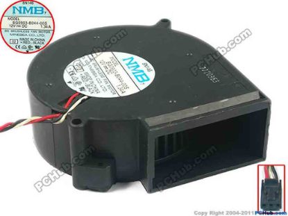 87567 NMB-MAT / Minebea BG0903-B044-00S Server - Blower Fan 02, bw97x97x33, w400x3x3, 12V 1.34A NMB-MAT / Minebea BG0903-B044-00S Server - Blower Fan 