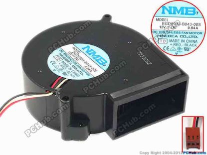 87583 NMB-MAT / Minebea BG0903-B043-00S Server - Blower Fan TD, bw97x90x33, w120x3x3, 12V 0.84A NMB-MAT / Minebea BG0903-B043-00S Server - Blower Fan 