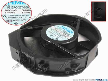 87584 NMB-MAT / Minebea 5915PC-23T-B30 Server - Round Fan A00, dia150x172x38, 230V 35W NMB-MAT / Minebea 5915PC-23T-B30 Server - Round Fan 