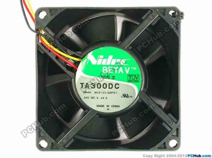 87792 Nidec M35133-58PW1 Server - Square Fan sq80x80x38, 3-wire, 24V 0.44A Nidec M35133-58PW1 Server - Square Fan 