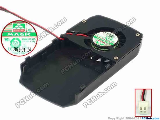 87815 Protechnic Magic MBA4412HF-A09 Server - Blower Fan bw95x65x10, w110x2x2, 12V 0.24A  Protechnic Magic MBA4412HF-A09 Server - Blower Fan 