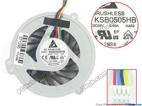 87867 Delta Electronics KSB0505HB Cooling Fan  -AA83, w90x4x4, 5V 0.40A, Bare fan Delta Electronics KSB0505HB Cooling Fan  <h3 class="tb-main-title" style='font: 700 16px/21px tahoma, arial, "hiragino sans gb", 宋体, sans-serif; margin: 0px; padding: 0px; color: #3c3c3c; text-transform: none; text-indent: 0px; letter-spacing: normal; word-spacing: 0px; white-space: normal; min-height: 21px; orphans: 2; widows: 2; background-color: #ffffff; -webkit-text-size-adjust: auto; -webkit-text-stroke-width: 0px;'>华硕K42D风扇 K42DR K42DE K42N A42D X42D</h3>
