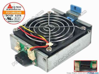88296 Y.S TECH FD128032HB Server - Square Fan sq80x80x32, w60x3x3, 12V 0.37A Y.S TECH FD128032HB Server - Square Fan 