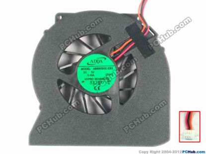 88393 ADDA AB6905HX-EB3 Cooling Fan  Z141, w60x3x4, 5V 0.40A ADDA AB6905HX-EB3 Cooling Fan  