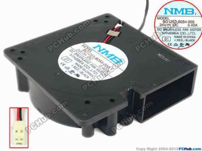 88736 NMB-MAT / Minebea BG1203-B054-000 Server - Blower Fan 01, bw120x120x35, w125x2x2, 24V 0.4A NMB-MAT / Minebea BG1203-B054-000 Server - Blower Fan 